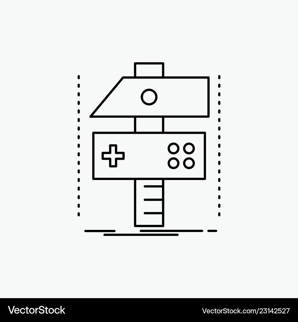 Build craft develop developer game line icon Build craft develop developer game line icon vector image