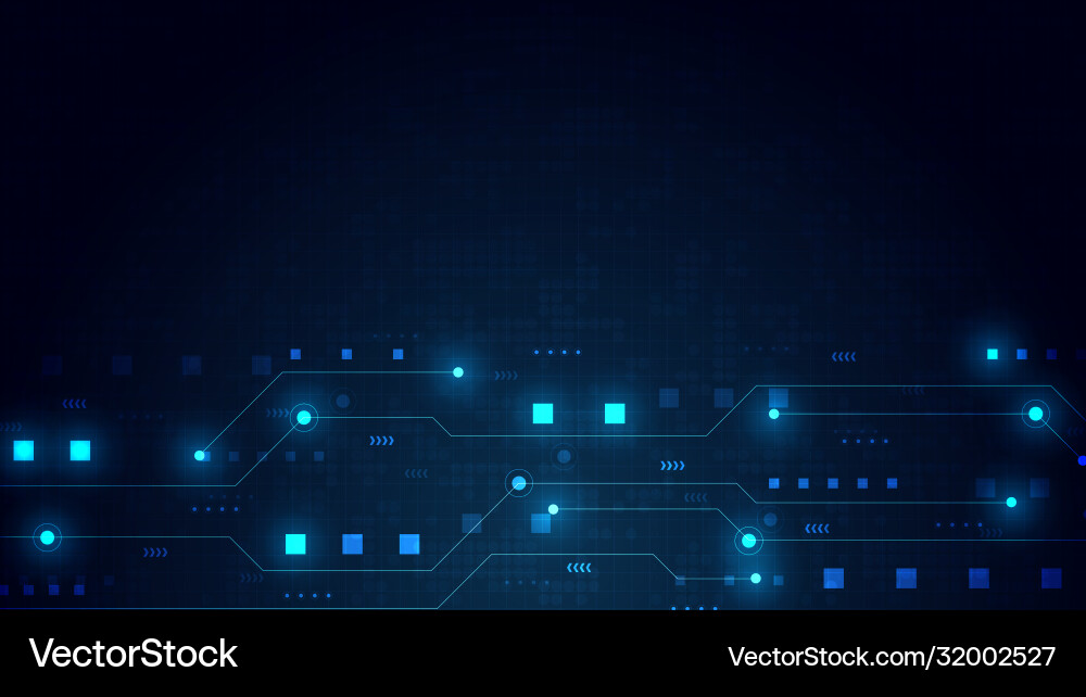 Circuit technology background with hi-tech Circuit technology background with hi-tech vector image