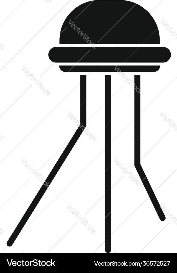 Digital radio led icon simple style Digital radio led icon simple style vector image
