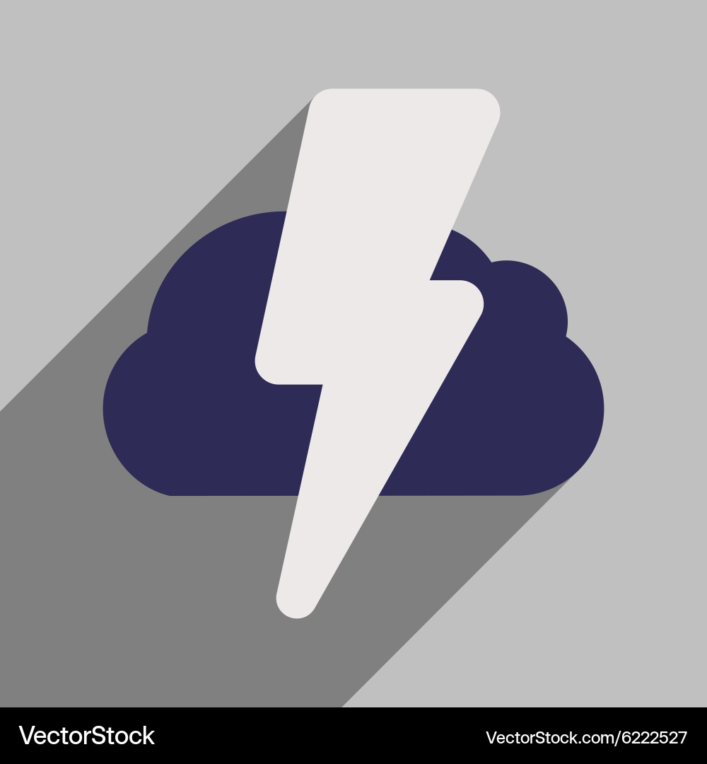 Flat with shadow icon and mobile application Vector Image