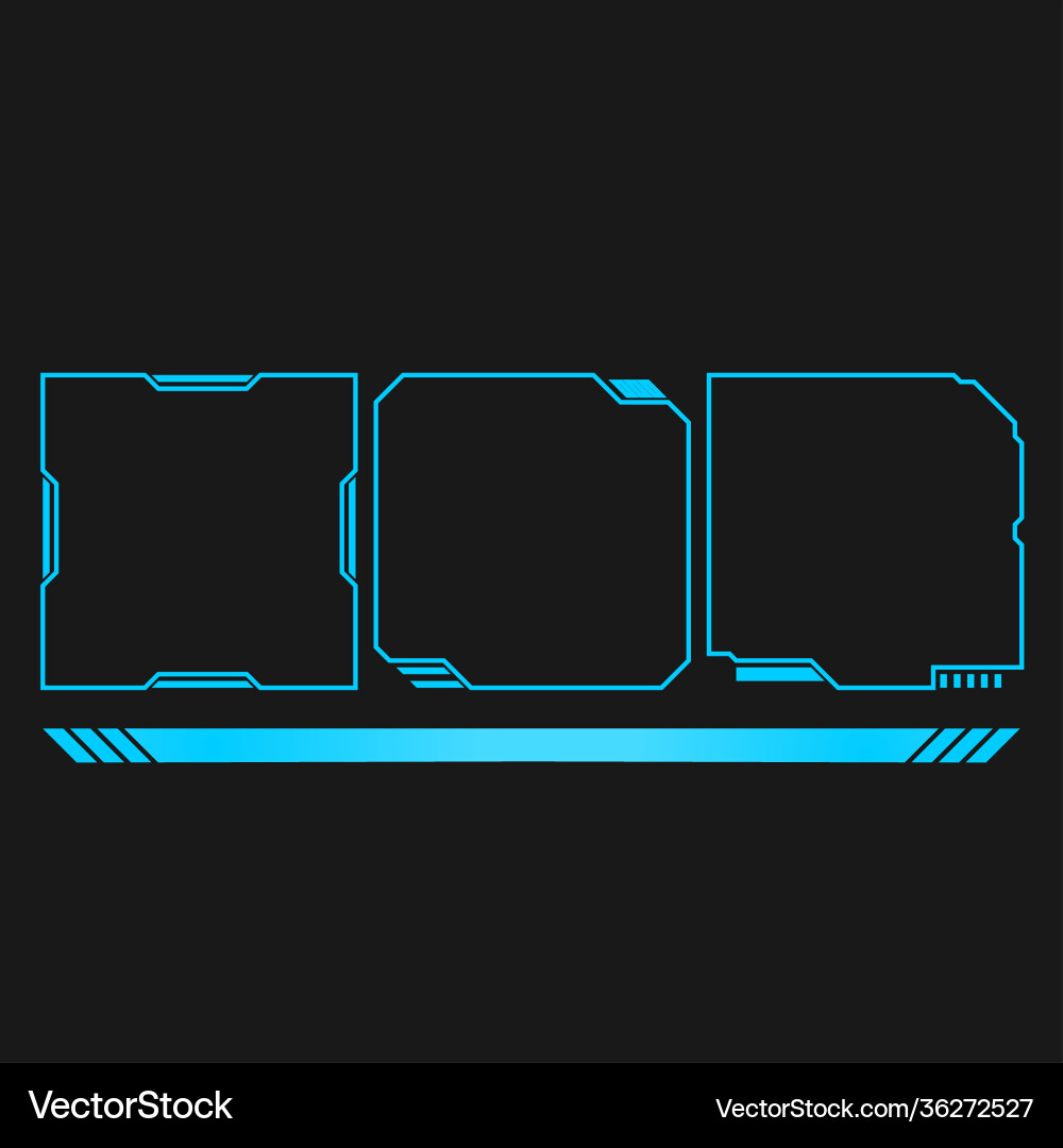 Frame ui design vector image