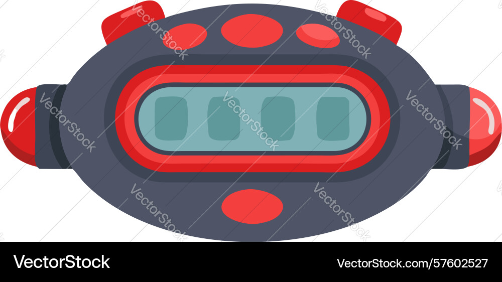 Futuristic chronometer icon design generative ai vector image
