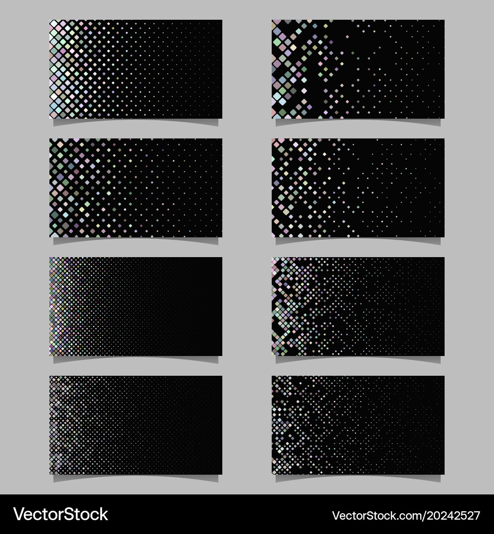 Geometrical rounded square mosaic pattern Vector Image