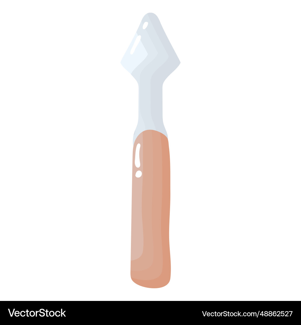 Glossy chisel tool Glossy chisel tool vector image
