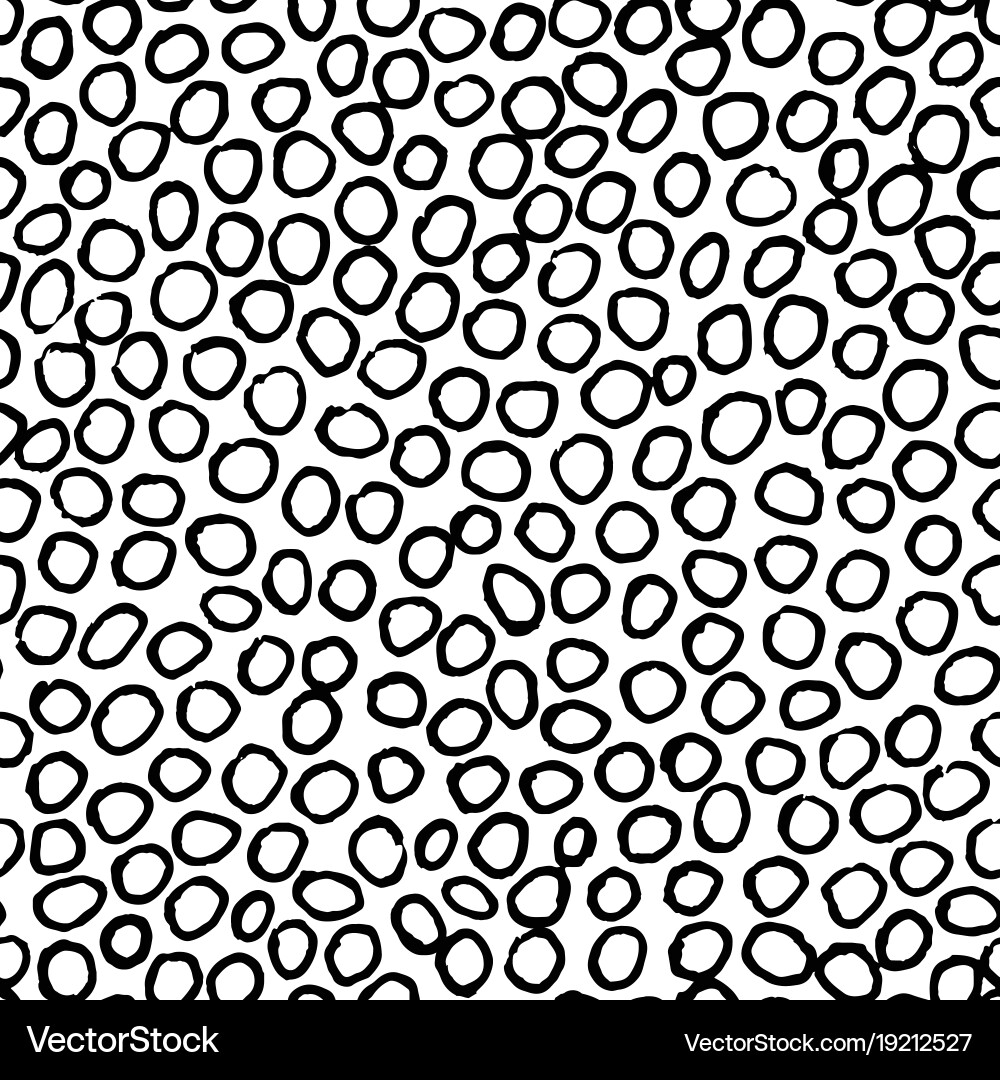 Irregular Black Bubble Pattern vector image