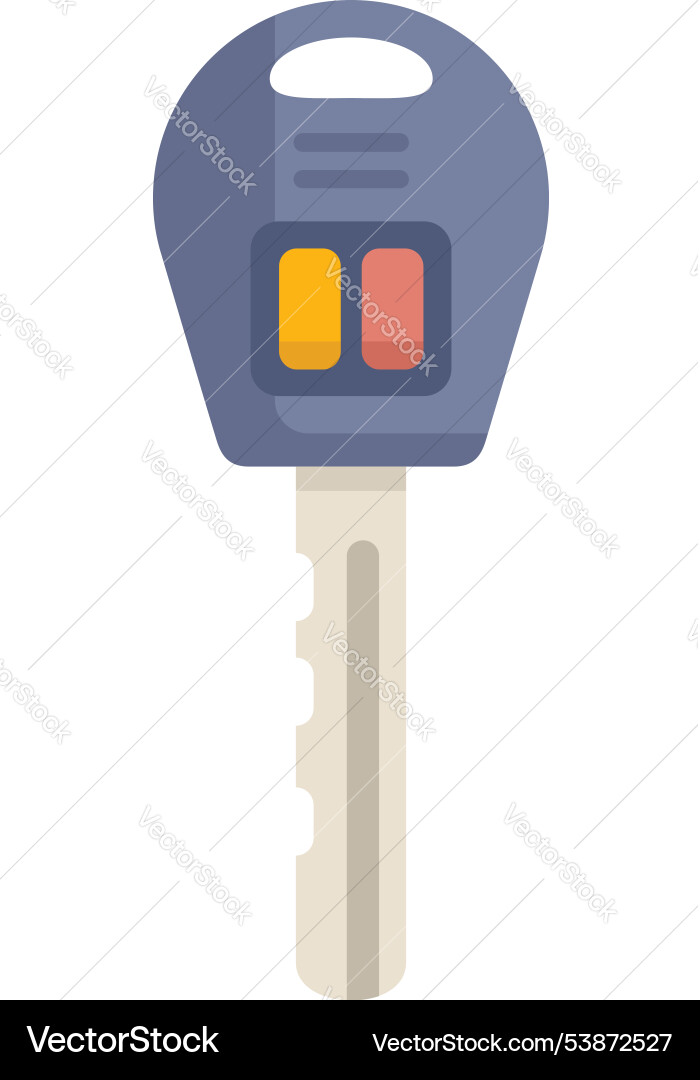 Modern car key with remote control buttons Vector Image