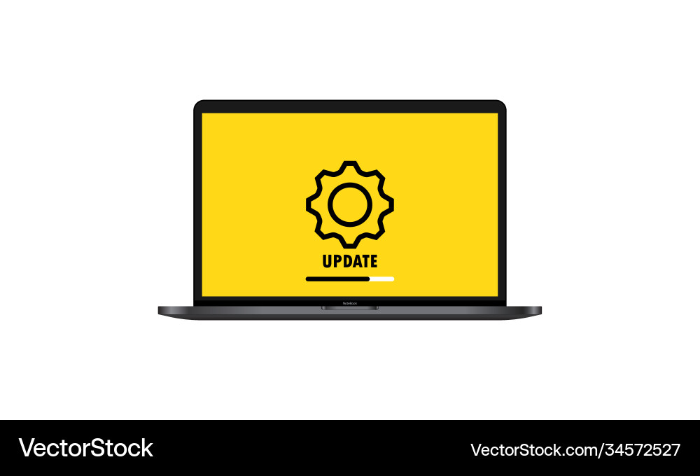 System software update and upgrade concept System software update and upgrade concept vector image