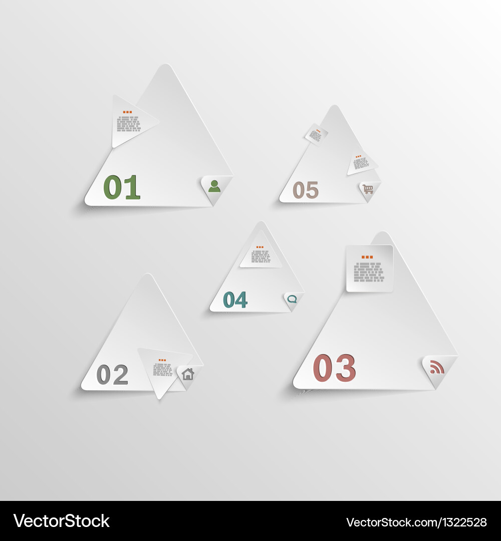 Abstract template for data presentation vector image