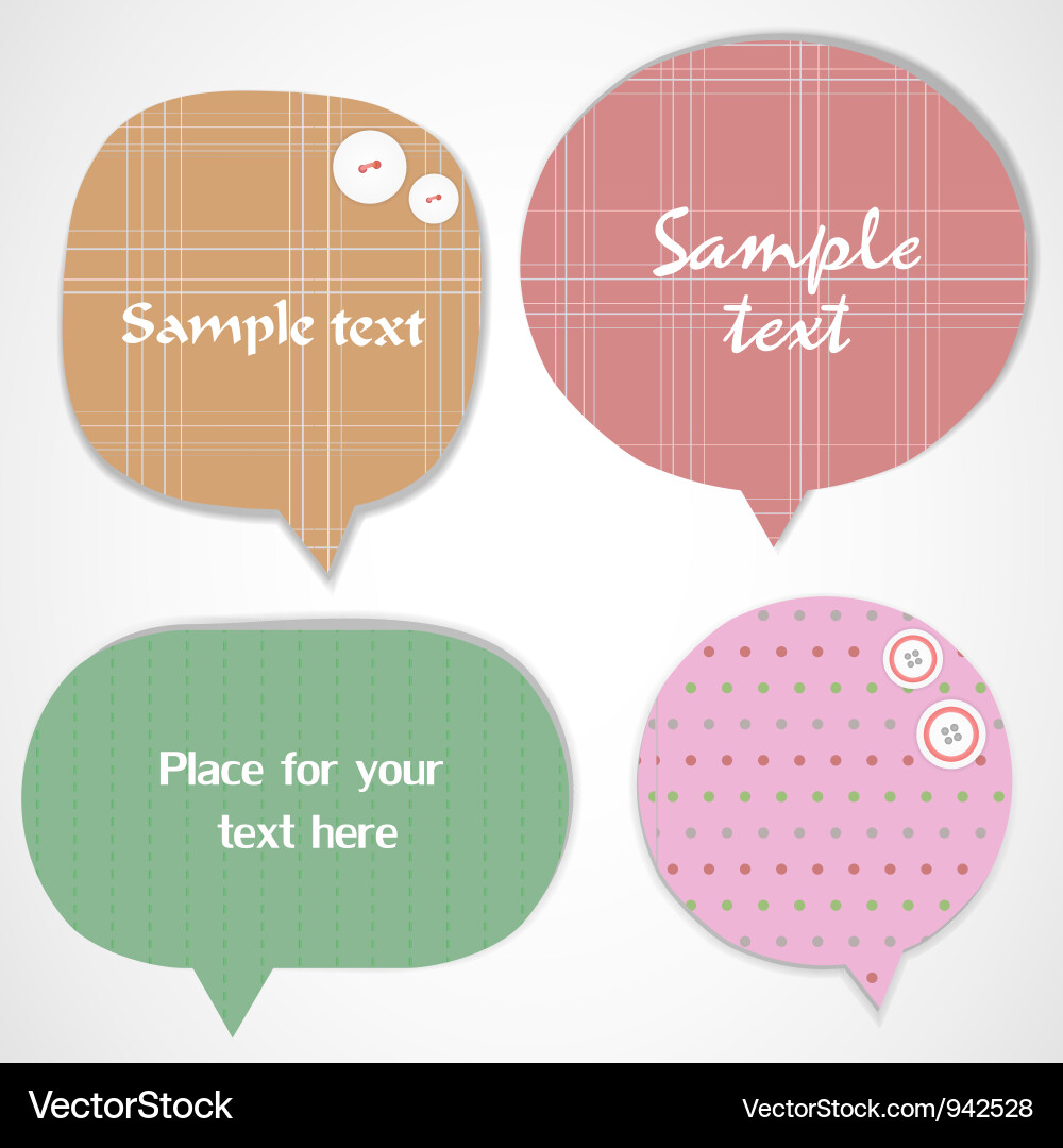 Bubbles for speech Vector Image