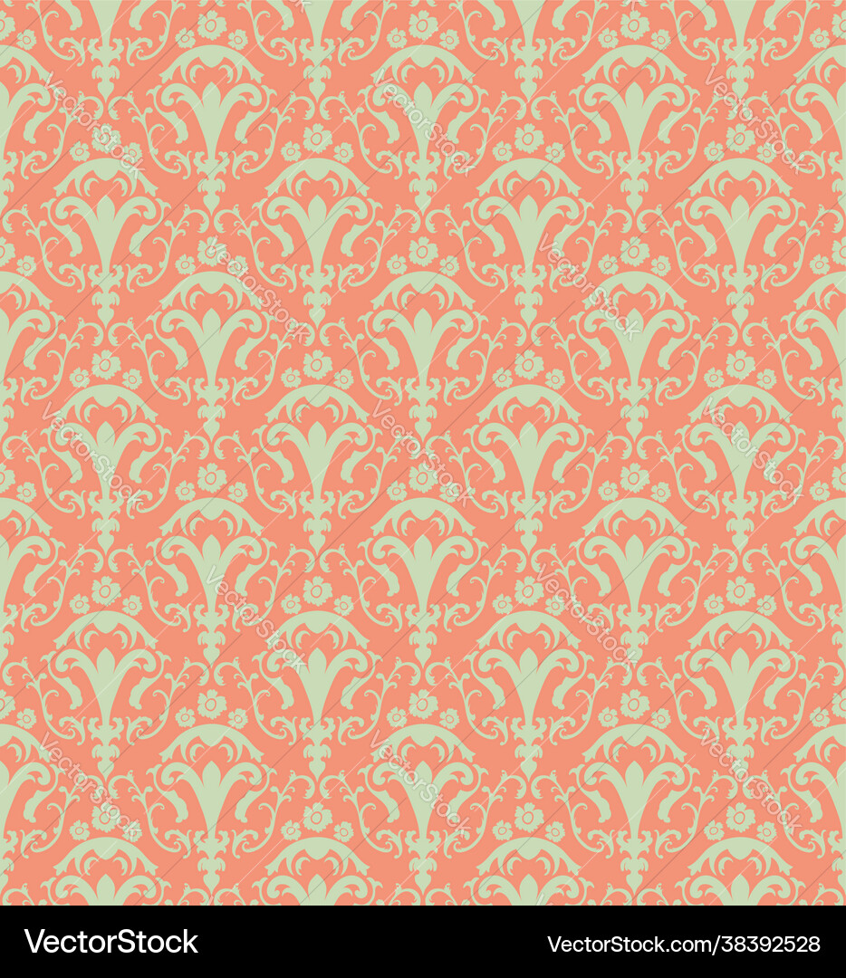 Damask seamless pattern Damask seamless pattern vector image