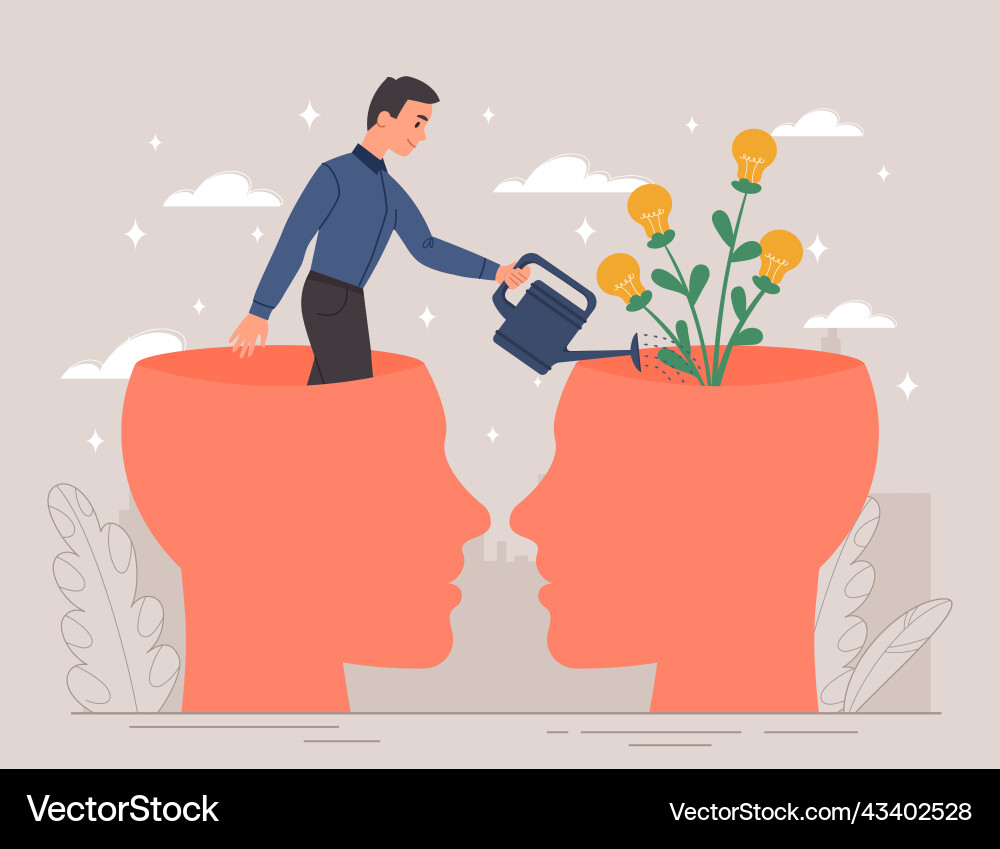 Developing of new skill Developing of new skill vector image