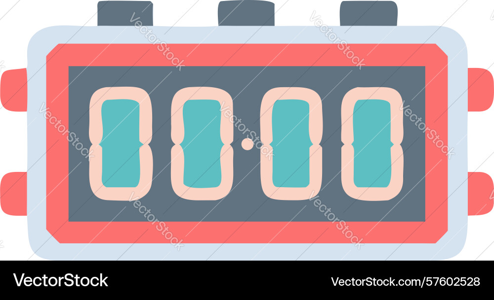 Digital timer display icon design generative ai vector image
