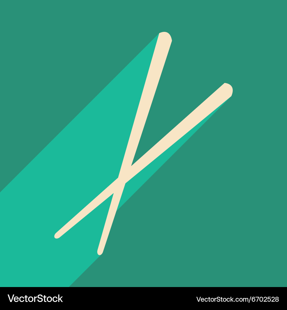 Flat with shadow icon and mobile application vector image