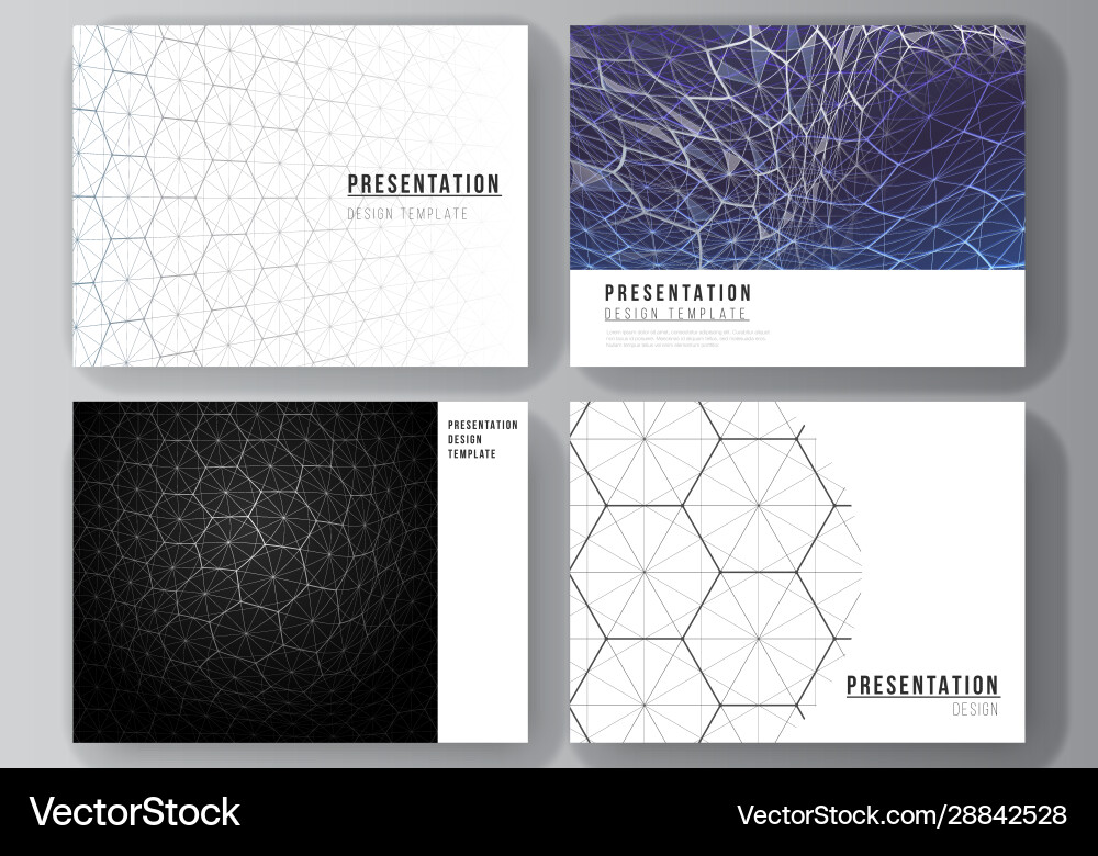 Layout presentation slides design Layout presentation slides design vector image