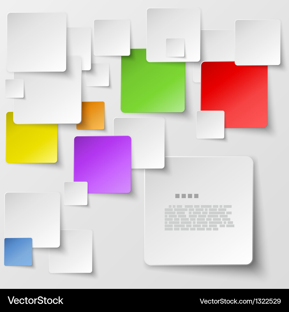 Abstract Square Tiles Background vector image