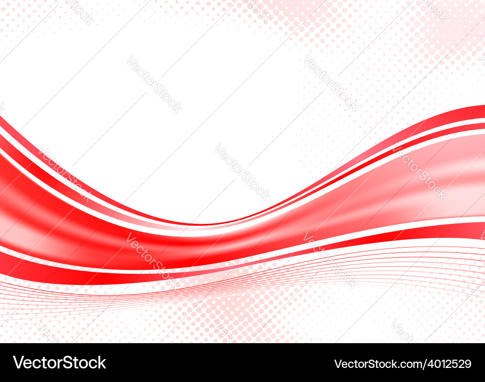 Dynamic Red Speed Swoosh Background vector image