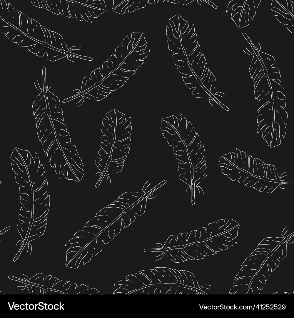 Feather pattern endless use for wrapping Feather pattern endless use for wrapping Vector Image