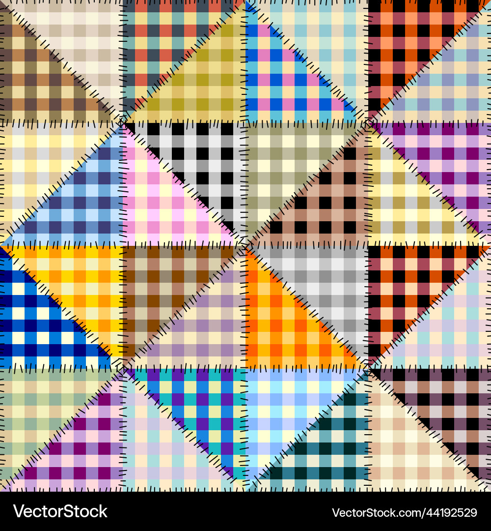 Geometric abstract pattern intersection patchwork Geometric abstract pattern intersection patchwork vector image