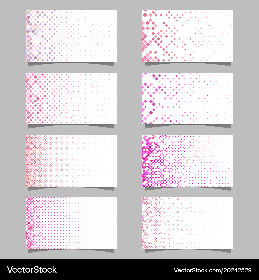 Geometric diagonal square mosaic pattern card vector image