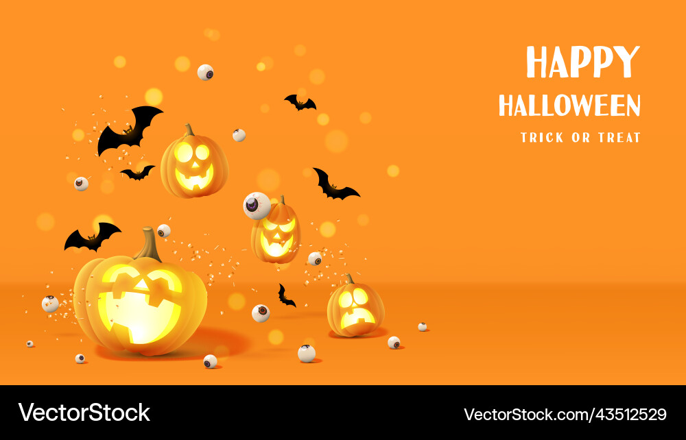 Happy halloween Urlaubsbanner Happy halloween Urlaubsbanner vektorbild