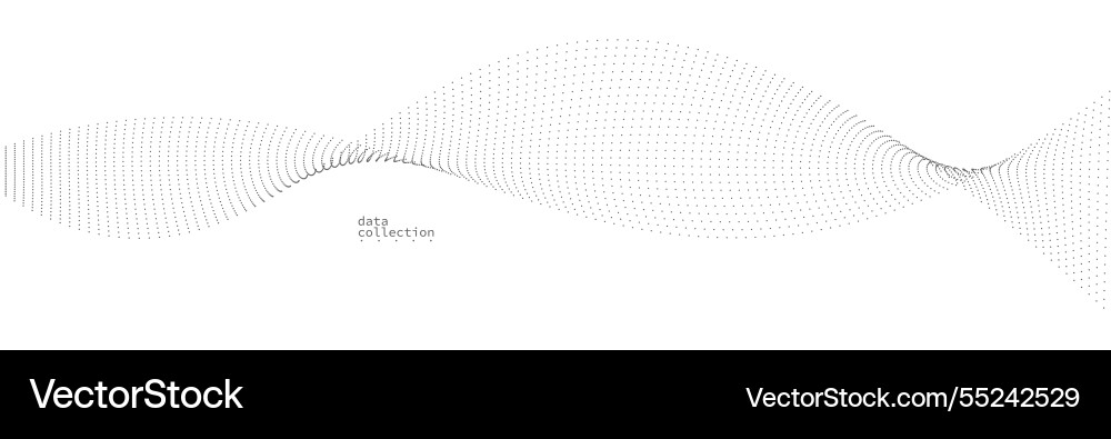 Light grey abstract background wave of flowing vector image