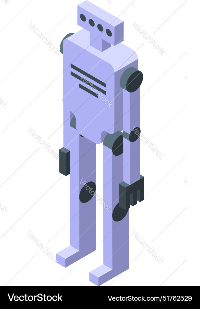 Modern robot standing with artificial intelligence Modern robot standing with artificial intelligence Vector Image