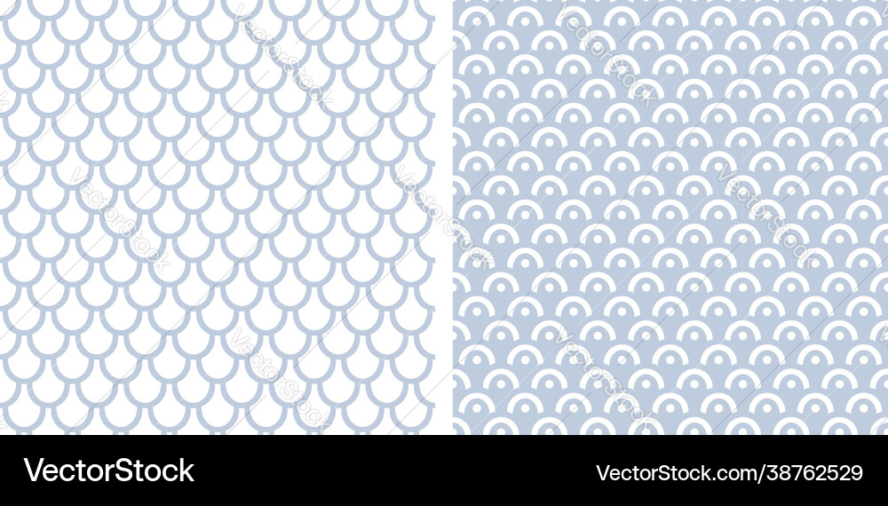 Seamless patterns in fish scale design Seamless patterns in fish scale design vector image