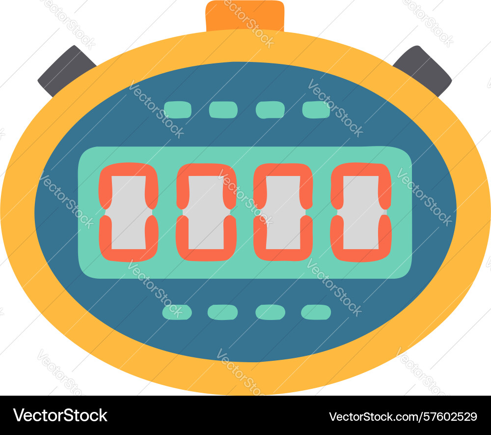 Stopwatch time recorder icon design generative ai vector image