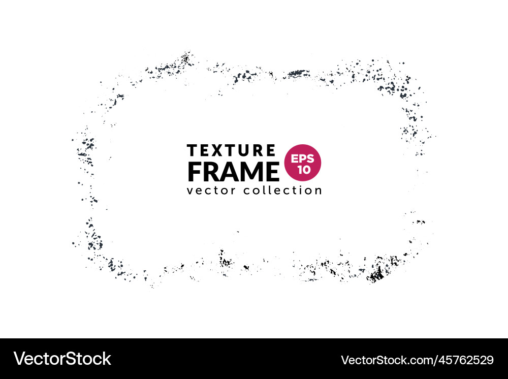 Textured overlay grunge frame rectangular shape Vector Image