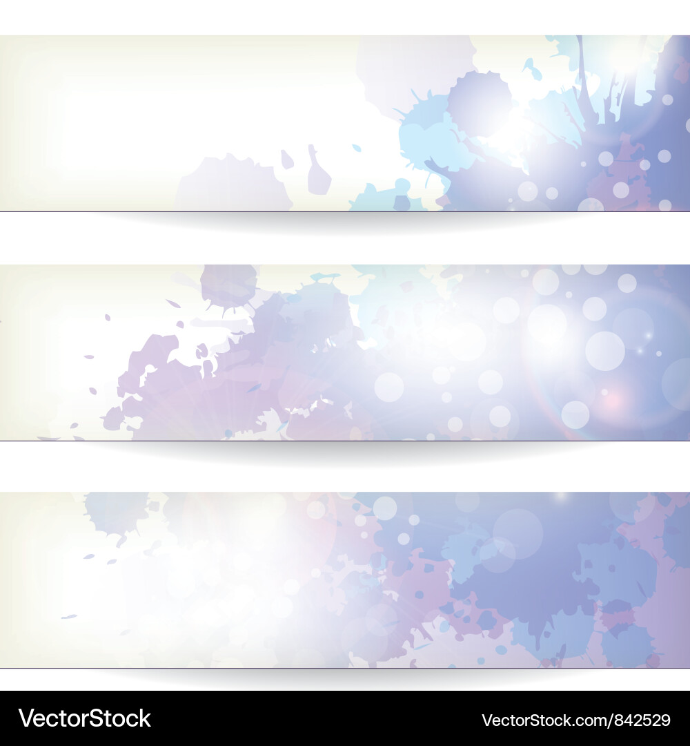 Watercolor Splatter Background vector image