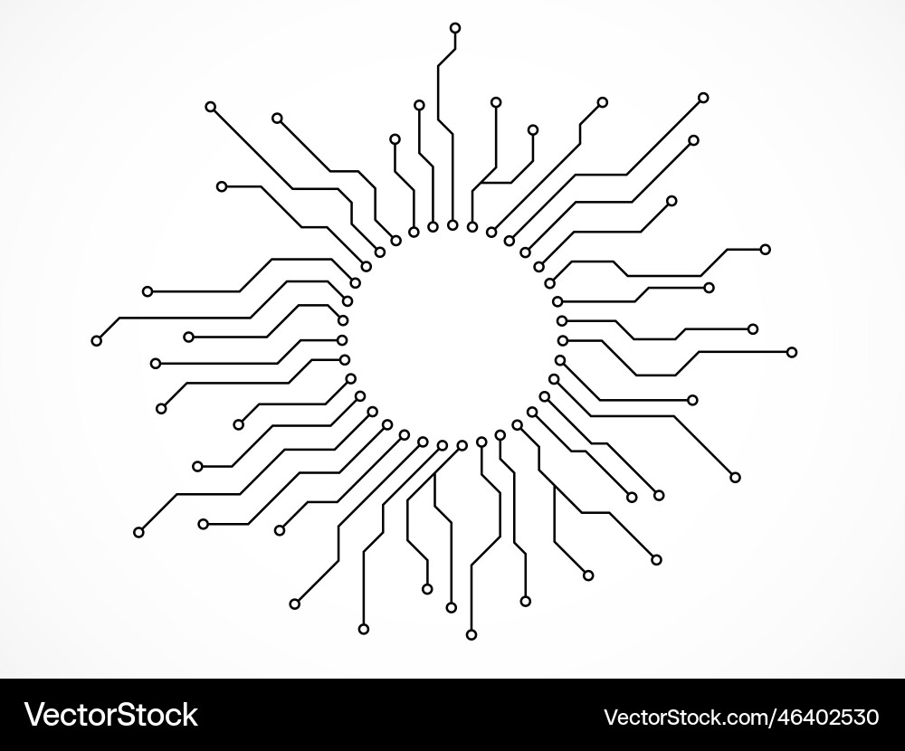 Abstract background with technology circuit board Vector Image