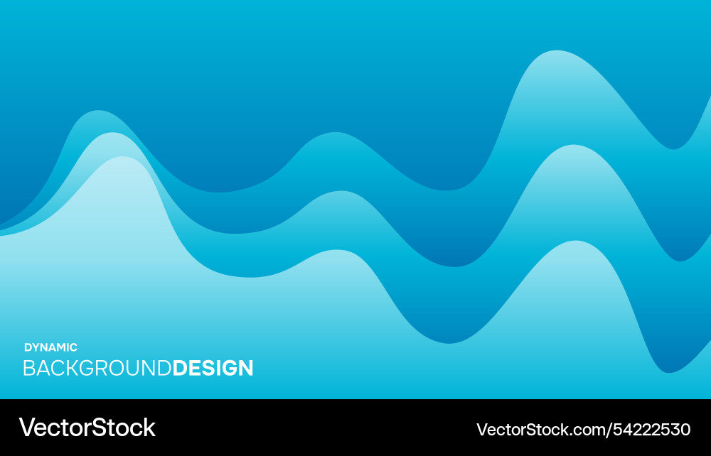 Abstract simple soft blue dynamic waves background Abstract simple soft blue dynamic waves background Vector Image