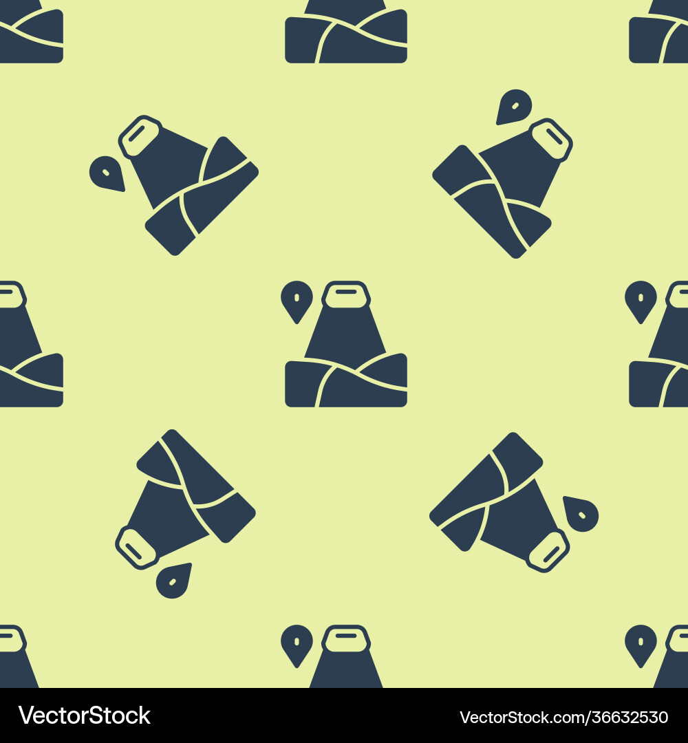 Blue map pointer with mountain icon isolated Blue map pointer with mountain icon isolated vector image