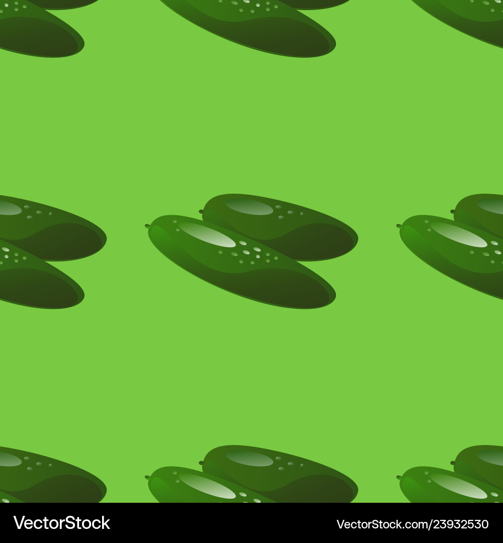 Cucumber seamless pattern Cucumber seamless pattern vector image