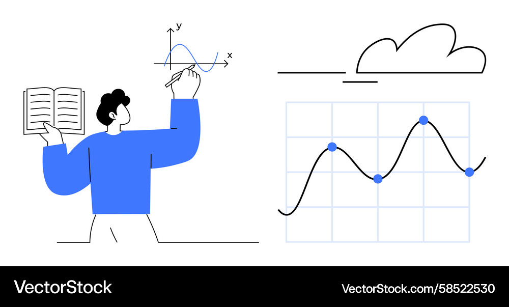 Data Analysis Graph Concept Vector Image