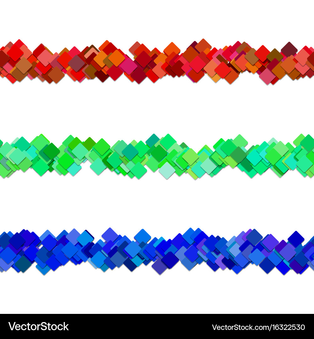 Diagonal square pattern page separator line Vector Image