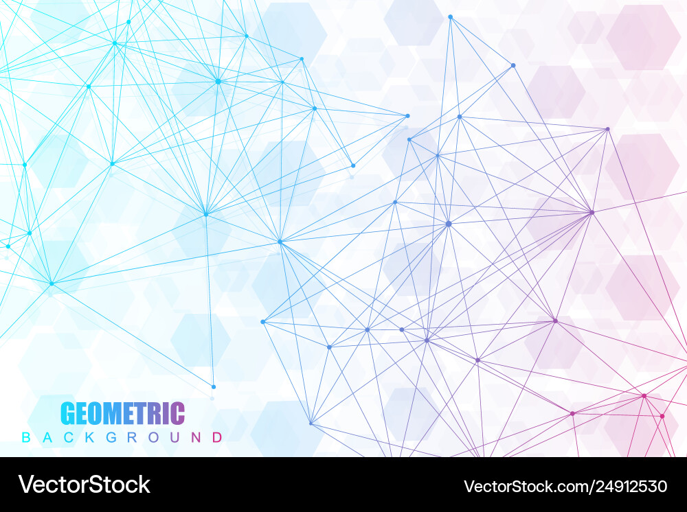 Hexagonal abstract background big data Hexagonal abstract background big data vector image