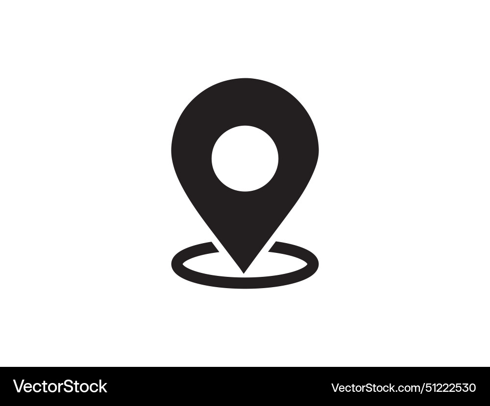 Location pin mark map web ui icon Vector Image