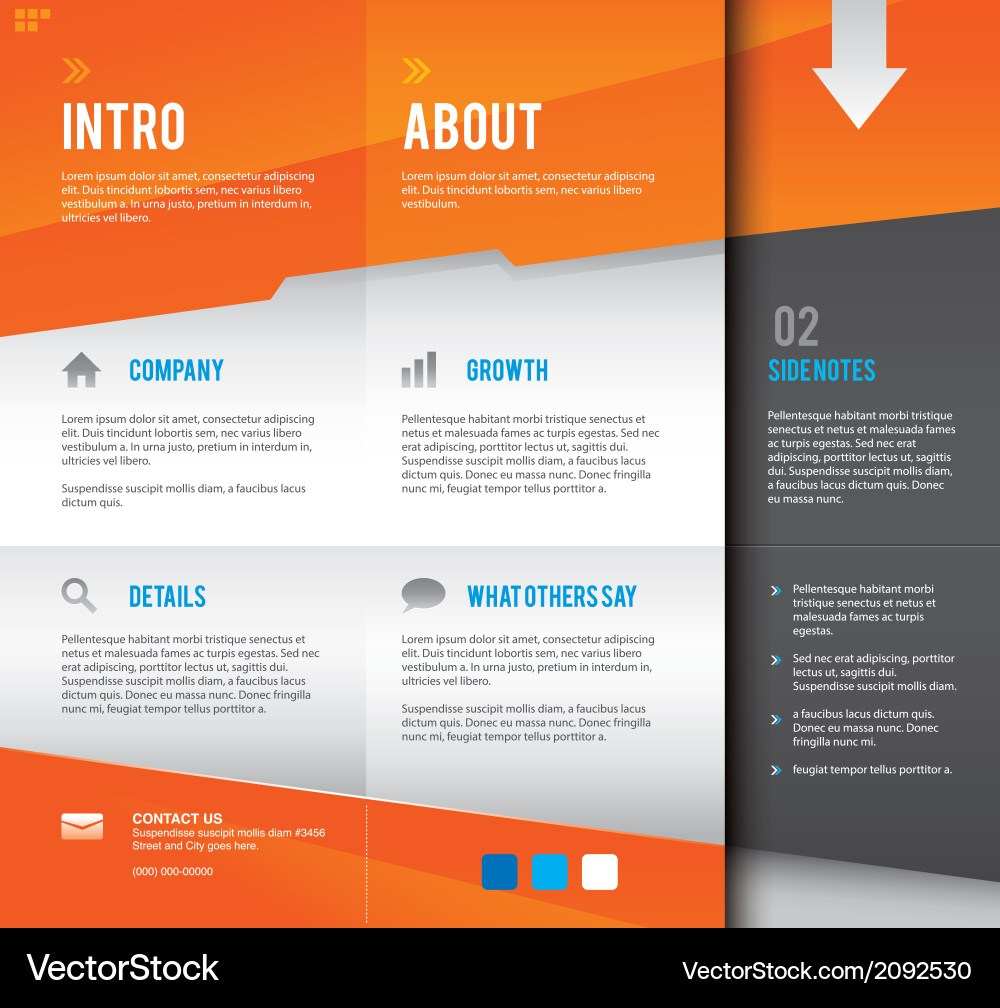 Modern and simple multipurpose design layout vector image