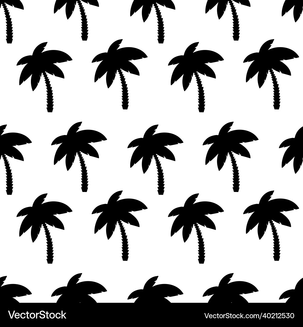 Seamless pattern with palm trees Vector Image
