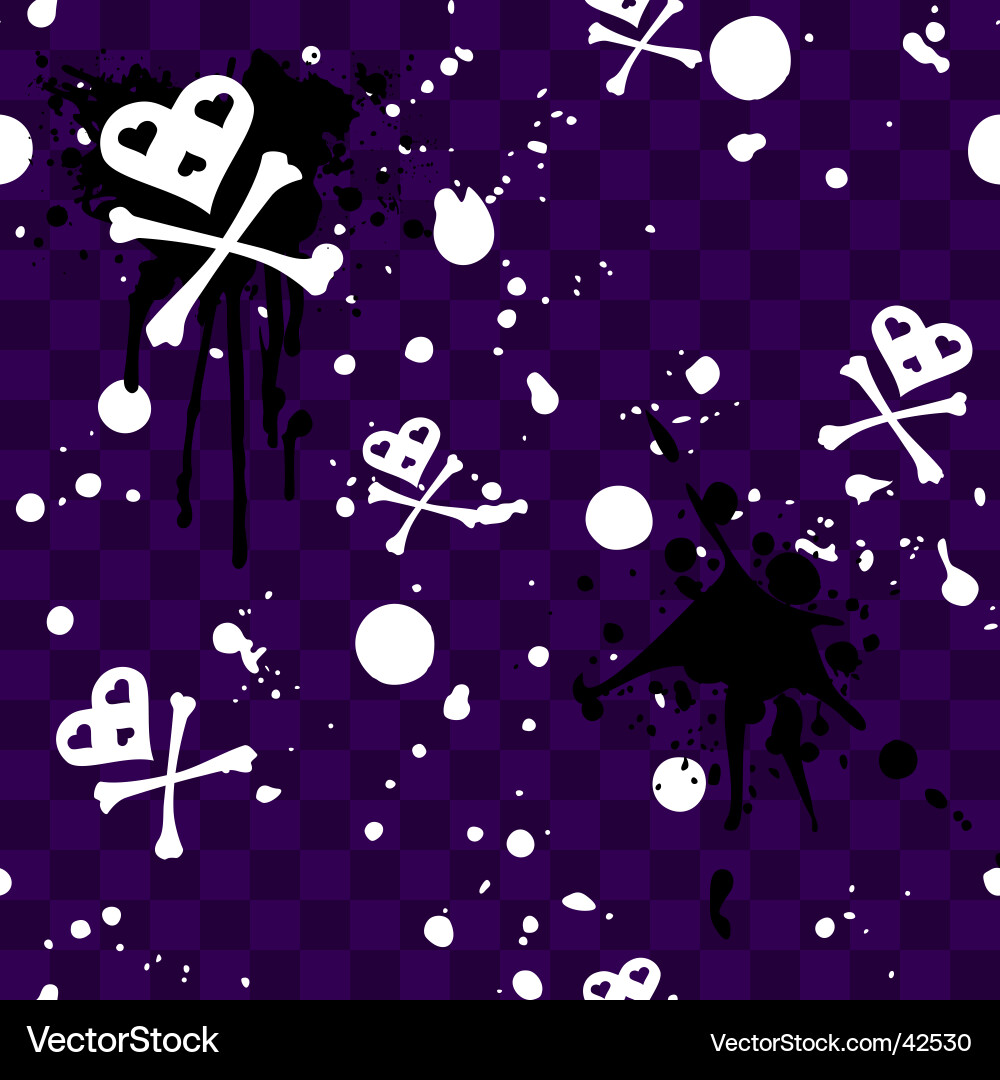 Skull Pattern - Urban Grunge Vector Image