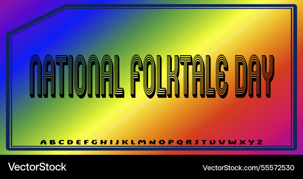 Text effects with editable colors and abstract Vector Image