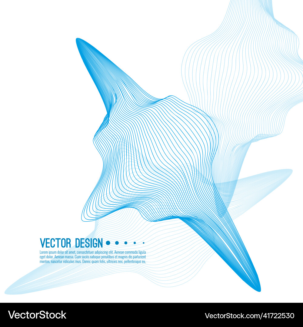 Wave distorted texture vector image