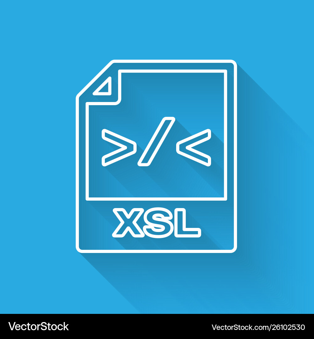 White xsl file document icon download button White xsl file document icon download button vector image