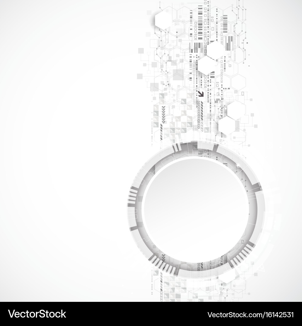 Abstract background with various technological vector image