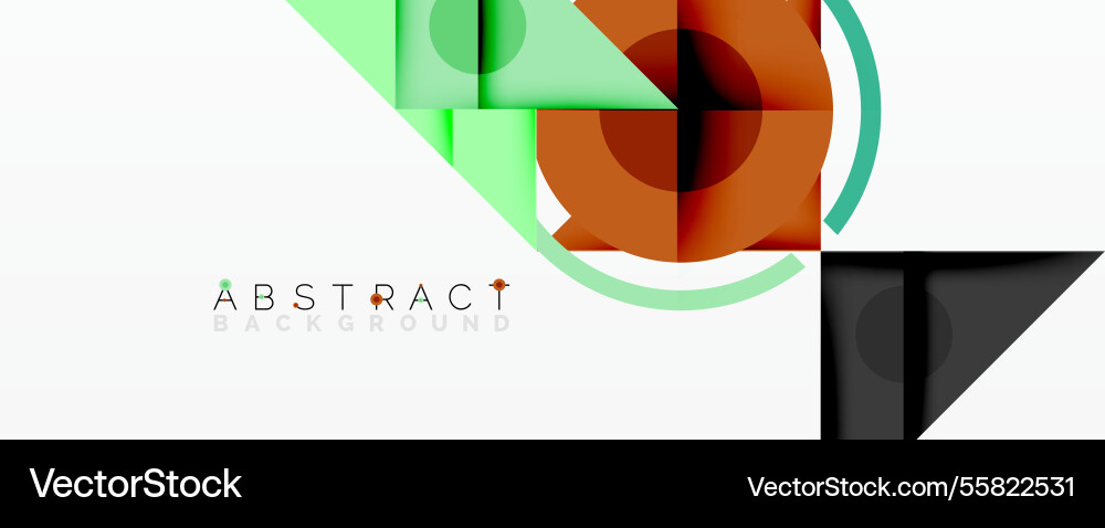 Abstract geometric composition with intersecting Vector Image