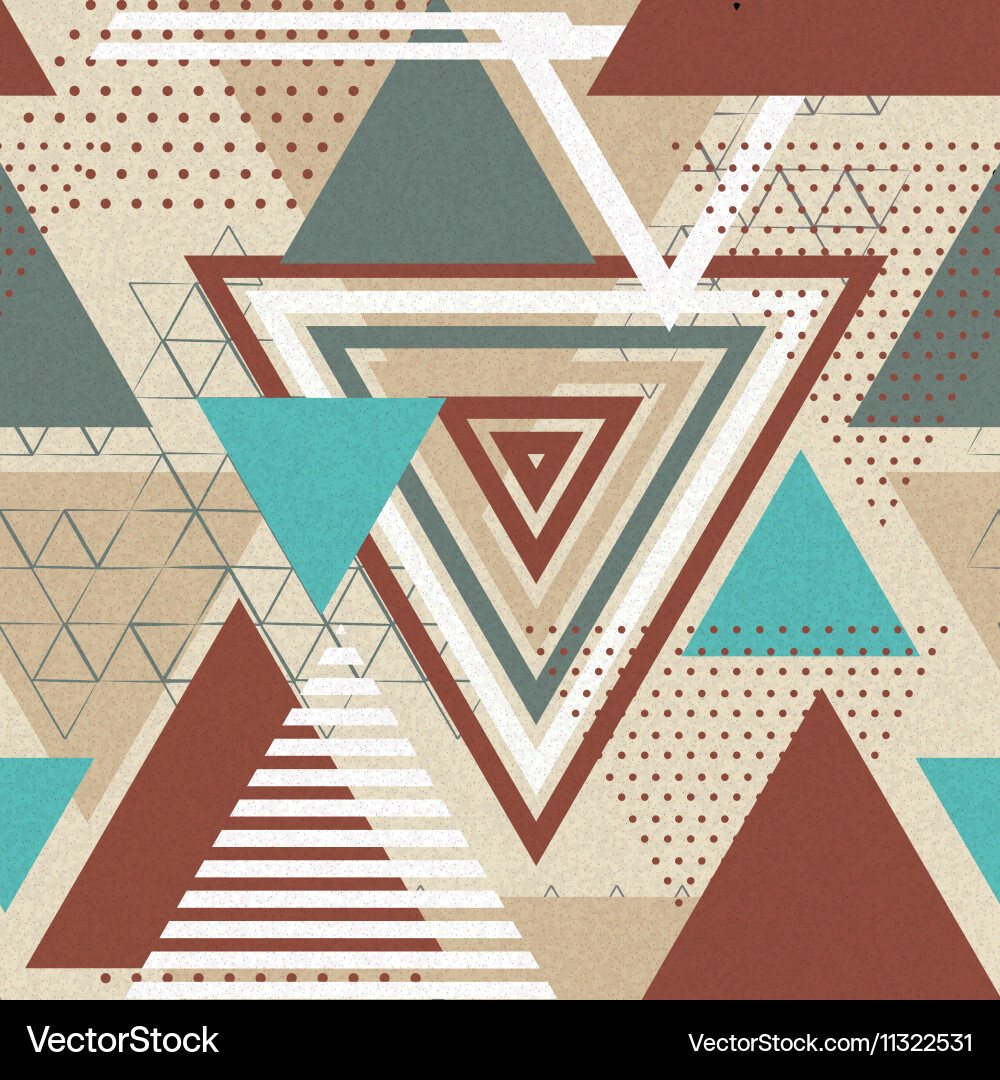 Abstract hipster polygon triangle background vector image