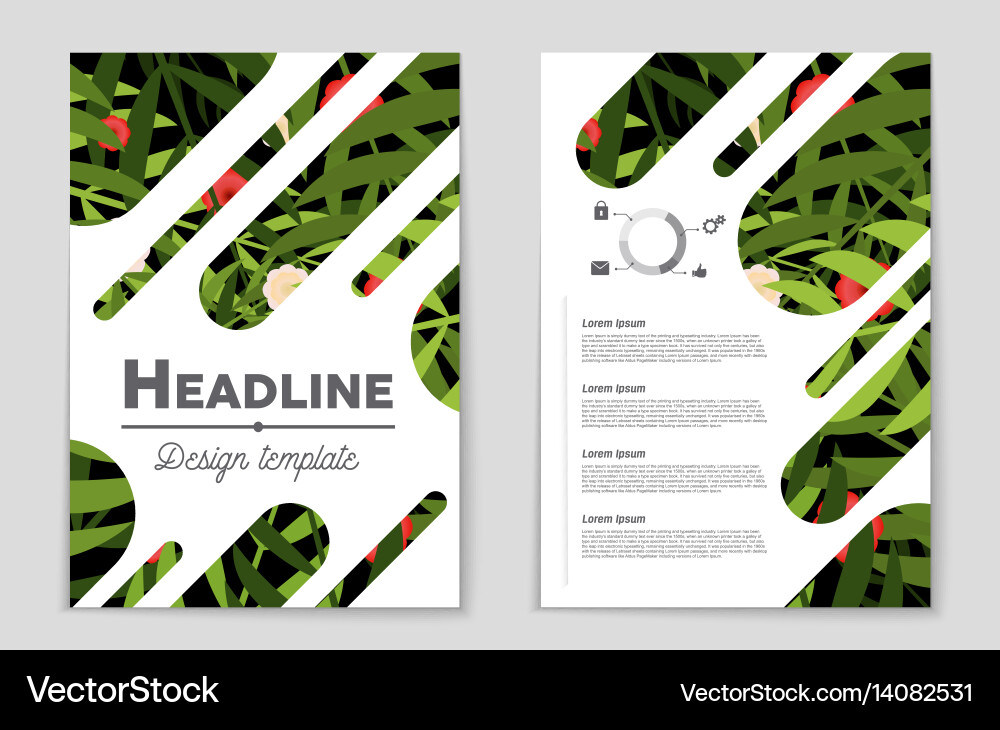 Abstract layout background set for art Vector Image