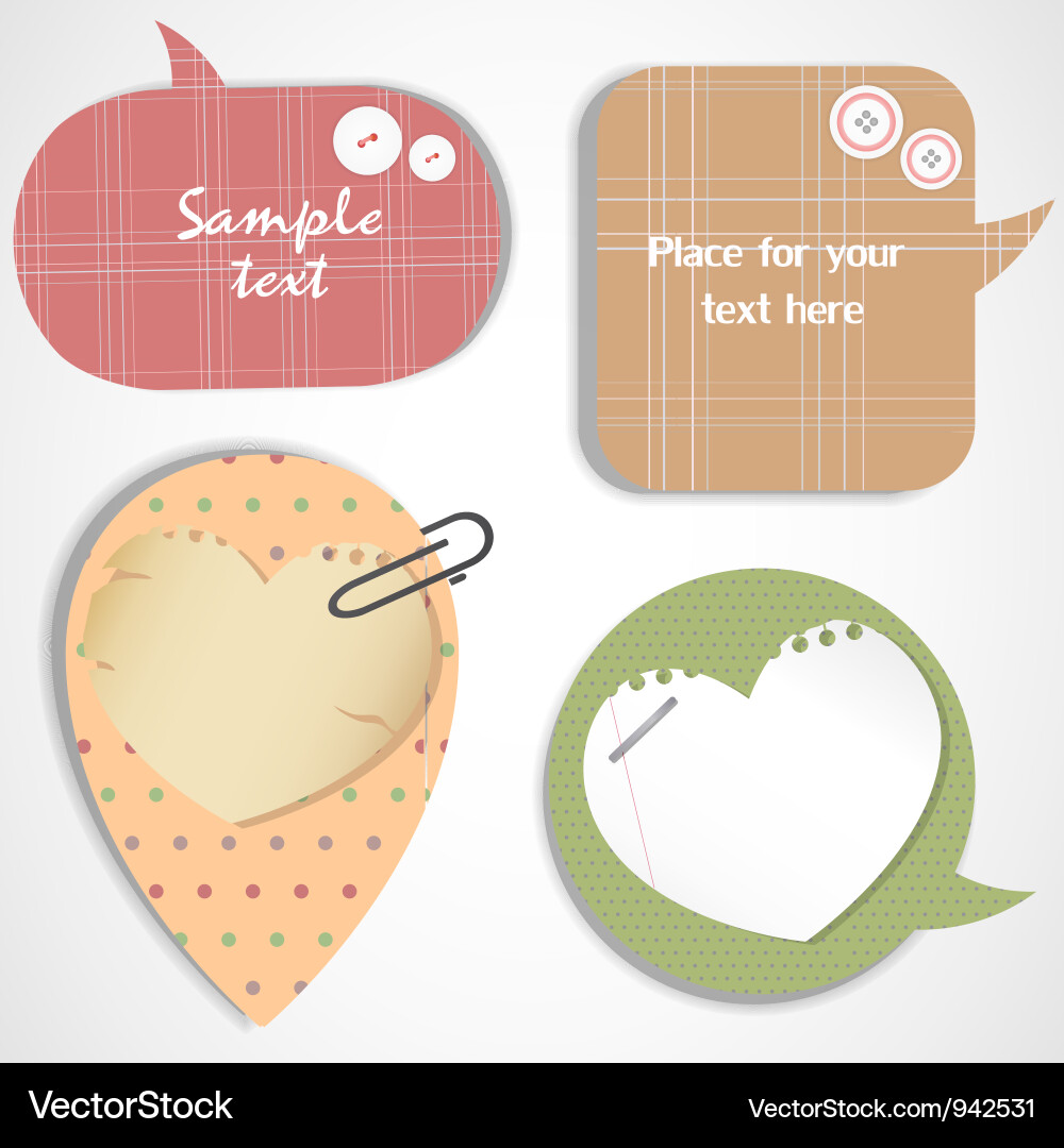Bubbles for speech Vector Image