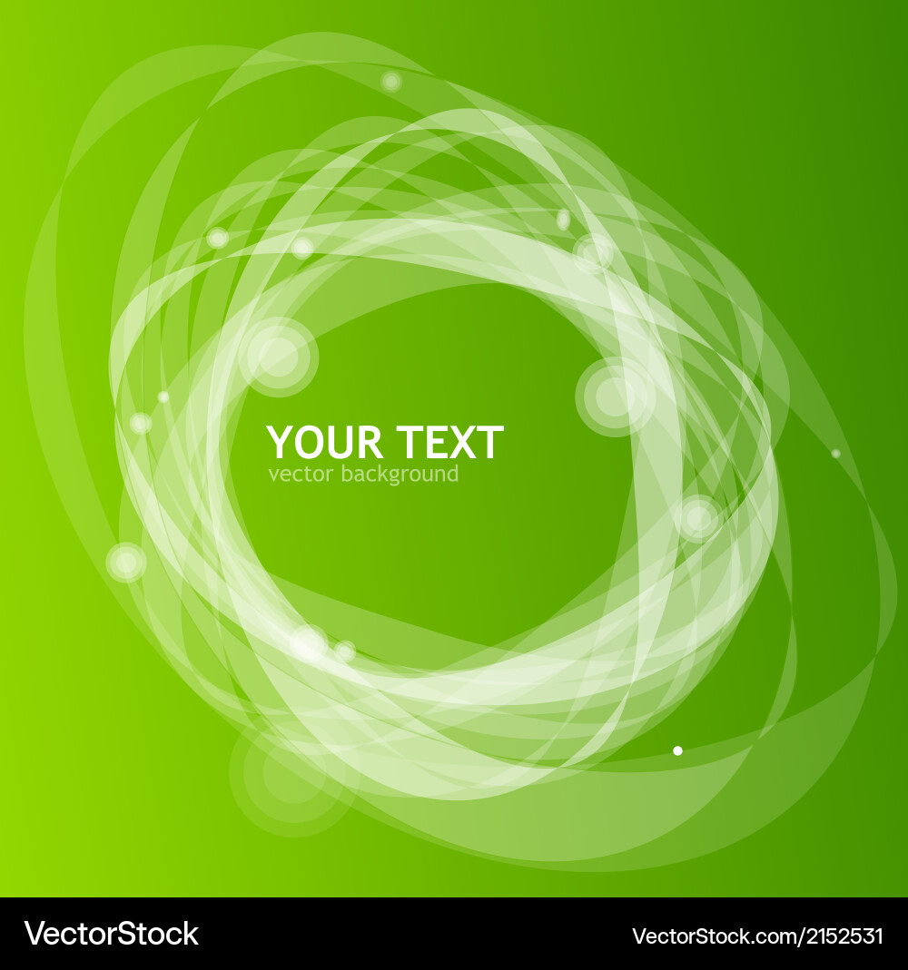 Dynamic Green Abstract Background vector image